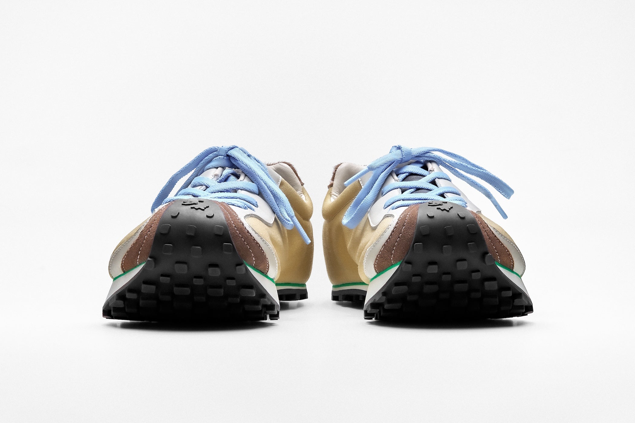 Heel Drop Racer in beige