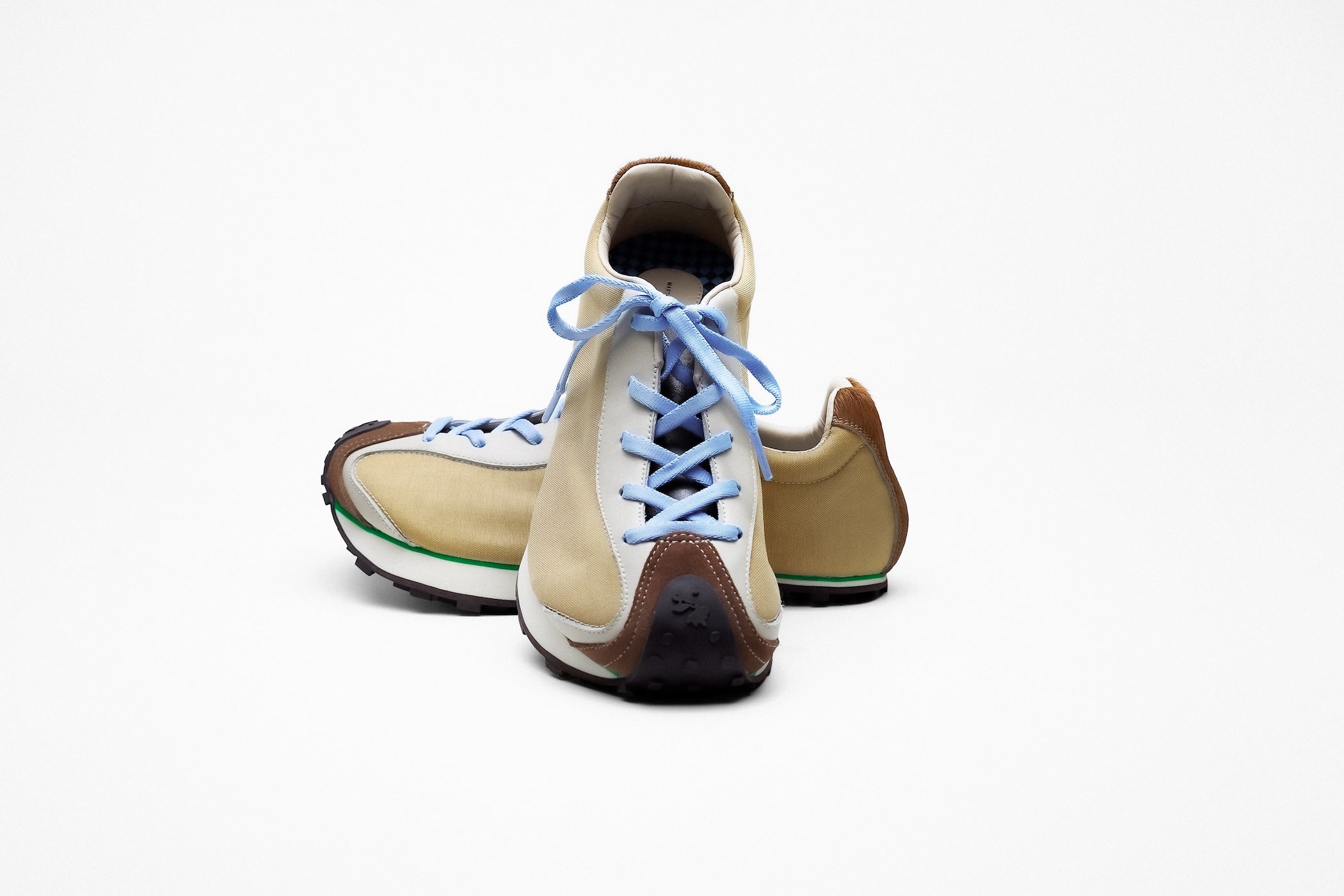 Heel Drop Racer in beige