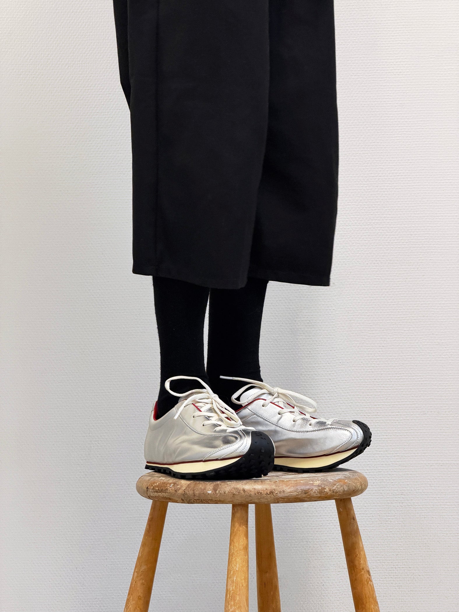 Heel Drop Racer in Silver MS-003-06