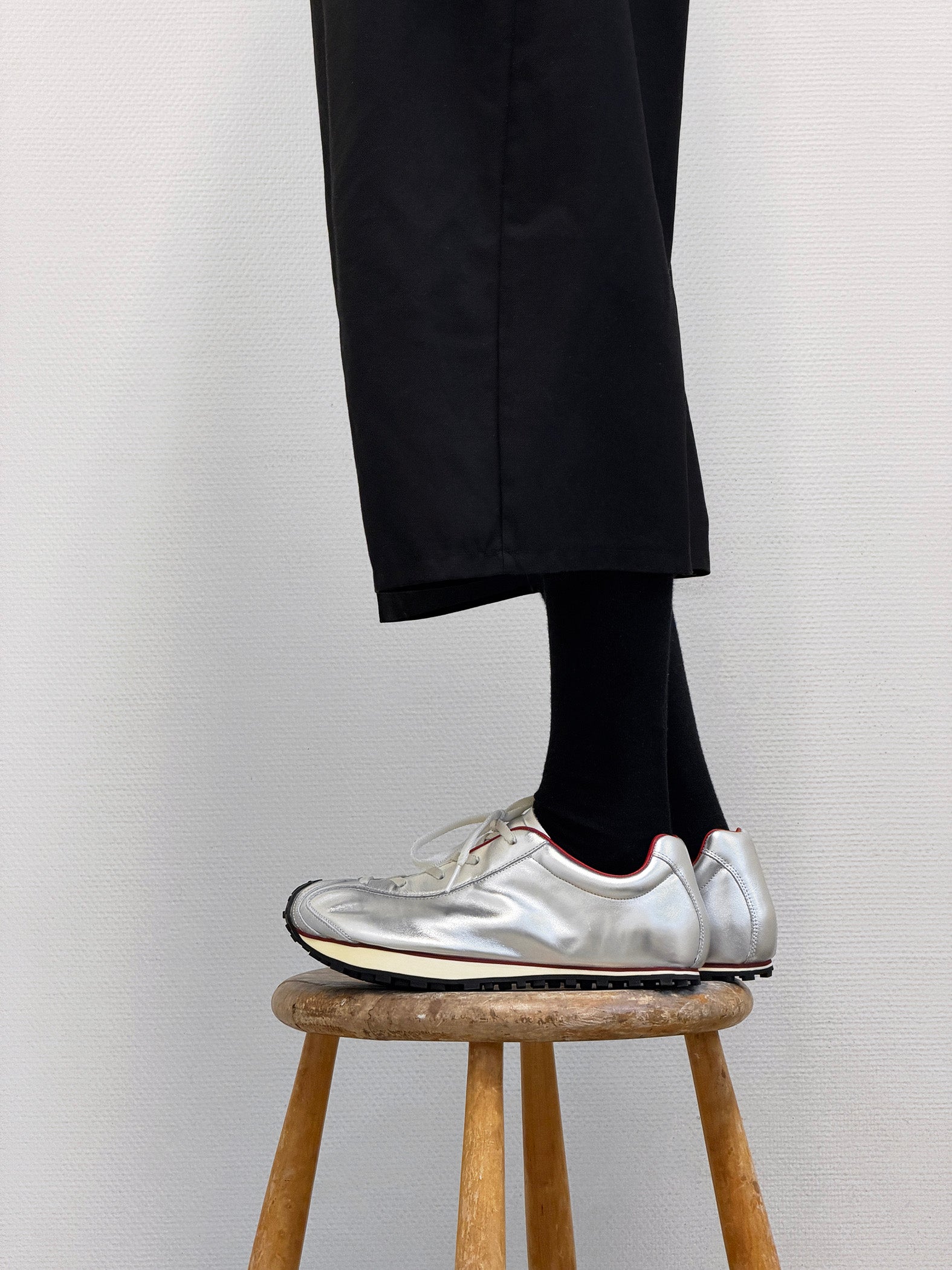 Heel Drop Racer in Silver MS-003-06
