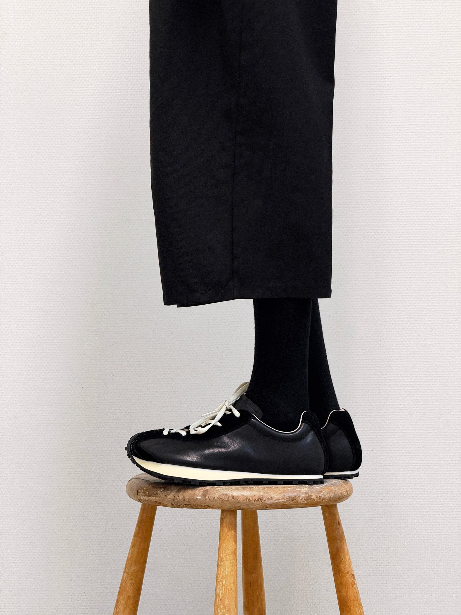 Heel Drop Racer in black MS-003-01